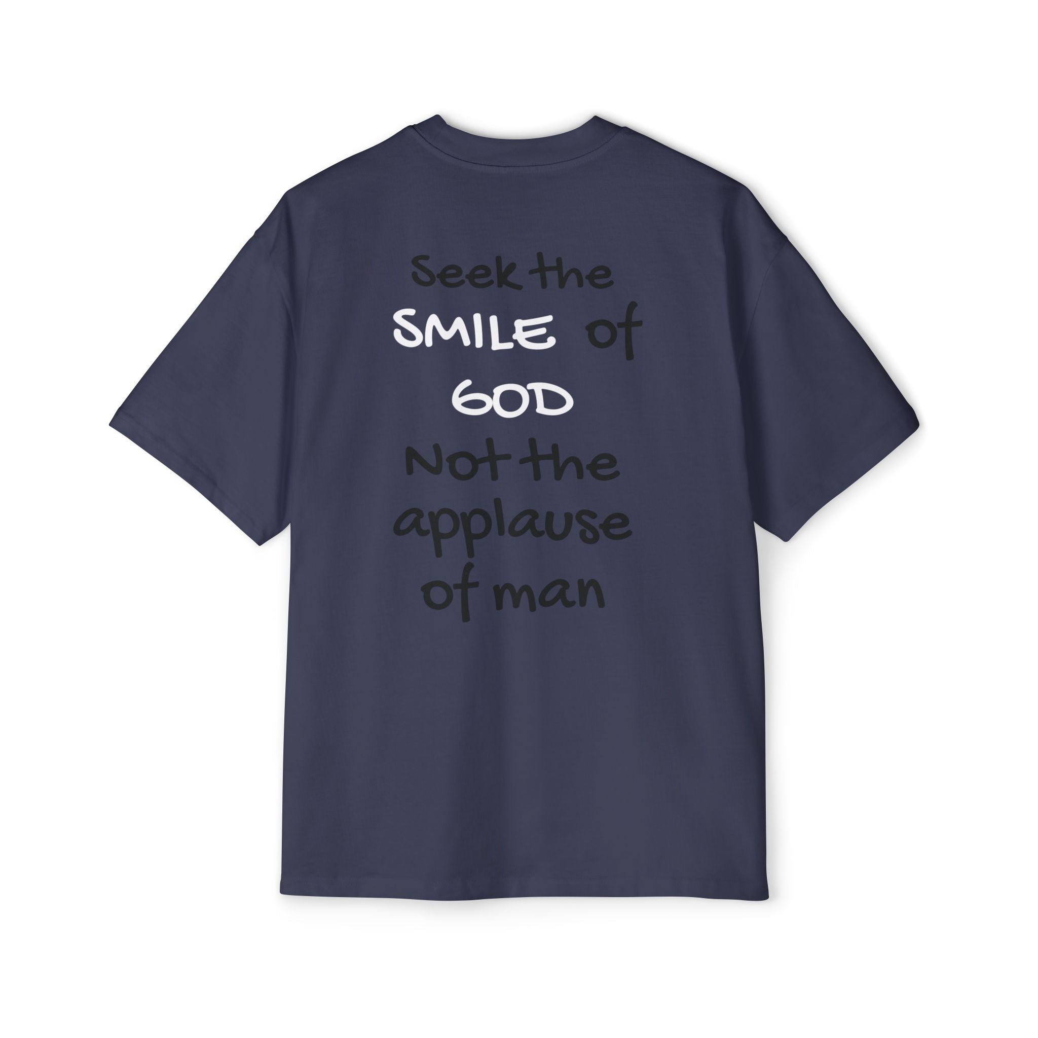 Oversized Spiritual Tee - Seek the Smile of God
