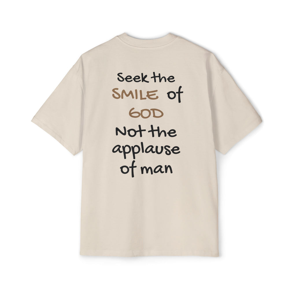 Oversized Spiritual Tee - Seek the Smile of God