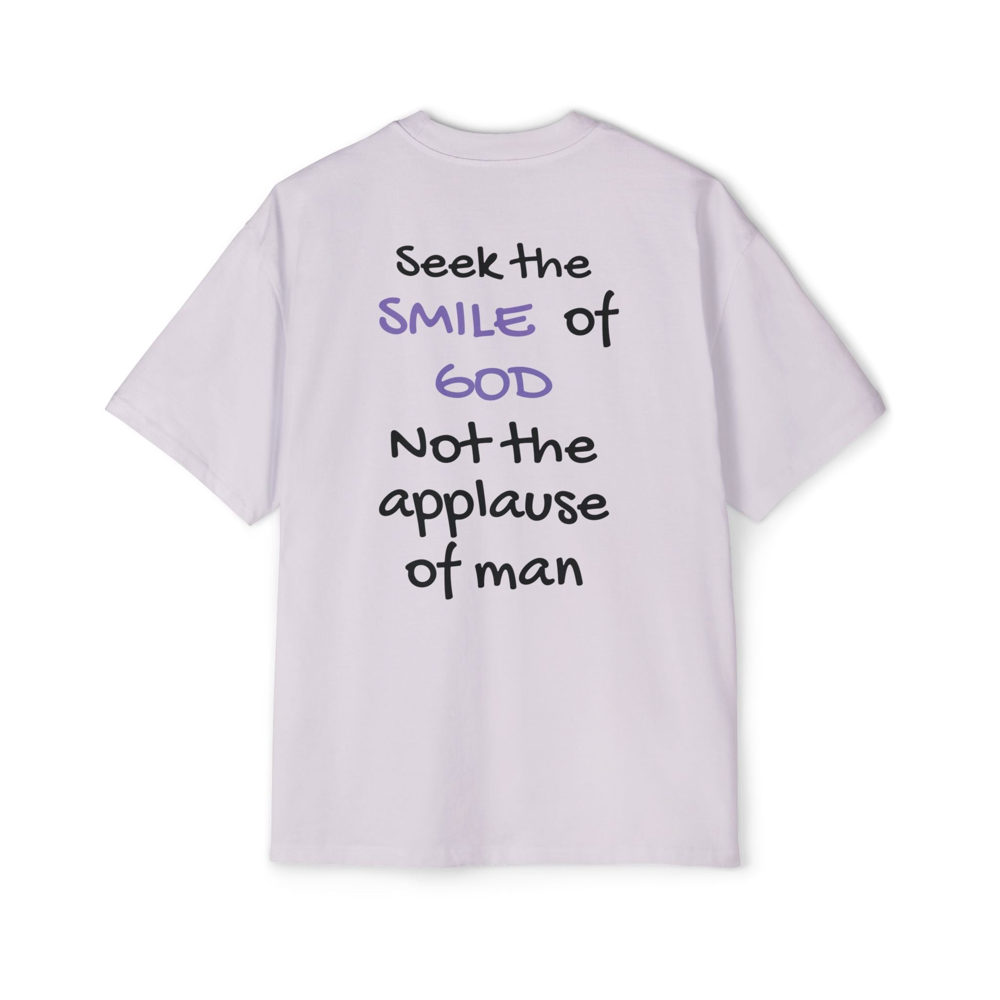 Oversized Spiritual Tee - Seek the Smile of God