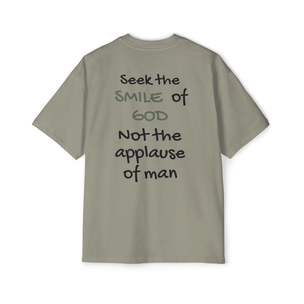Oversized Spiritual Tee - Seek the Smile of God