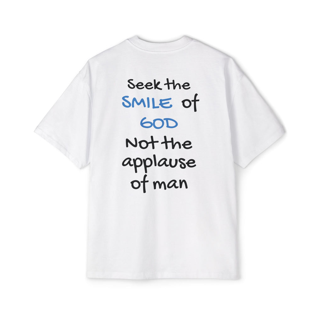 Oversized Spiritual Tee - Seek the Smile of God
