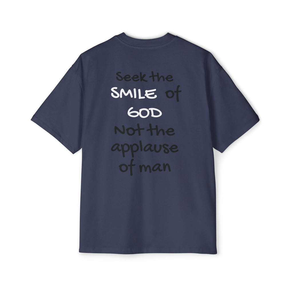 Oversized Spiritual Tee - Seek the Smile of God